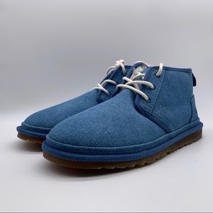 UGG NEUMEL NATURAL INDIGO MEN'S ANKLE CHUKKA LACE UP MEN'S BOOTS US SIZE 11